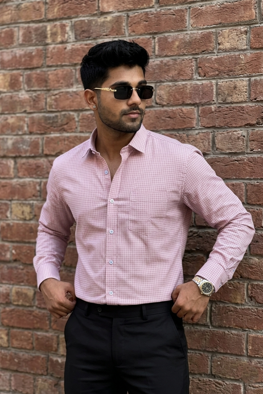 Atlance Onion Check Shirt for Men – Elegant & Trendy Formal Wear-FRM