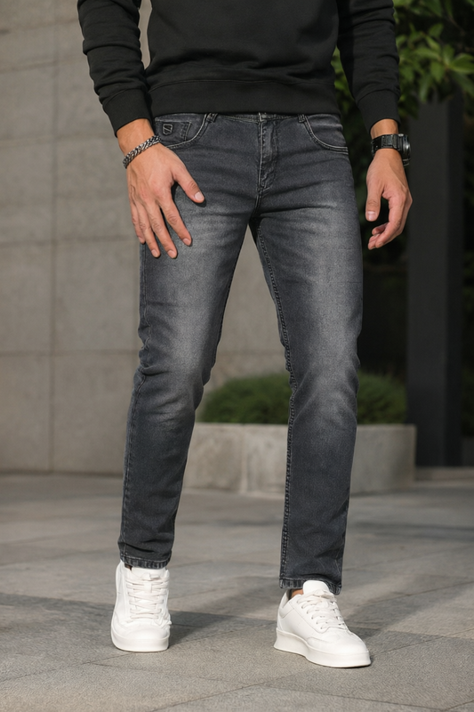 Men Carban Ankle Fit Jeans | Classic Denim 3999
