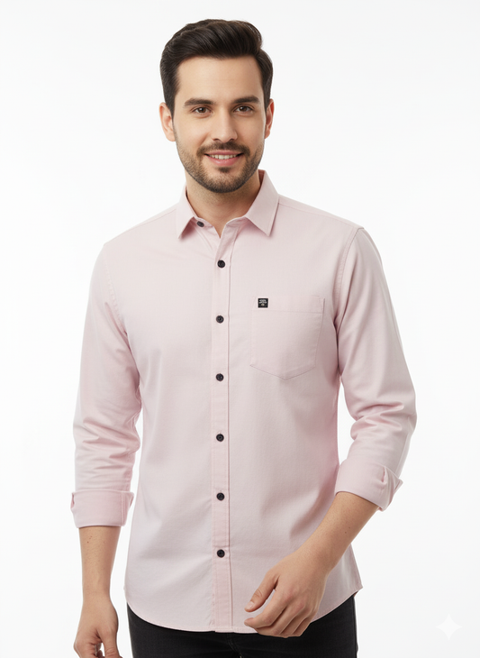 Solid Color Casual Shirts for Men | PINK