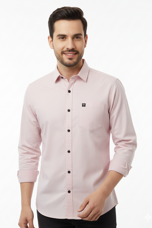 Solid Color Casual Shirts for Men | PINK