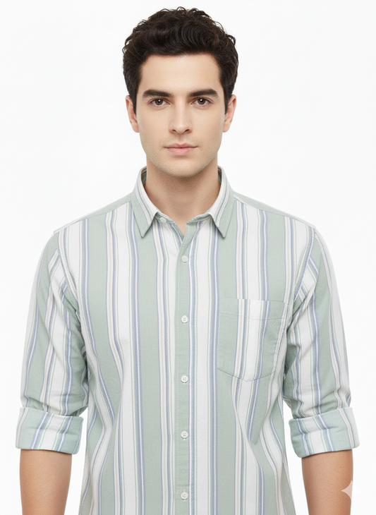 Striped Color Casual Shirts for Men | Pista