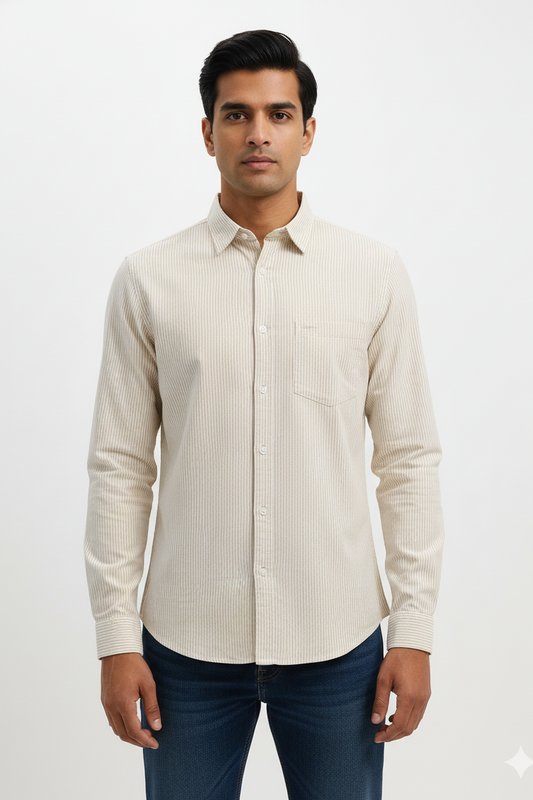 Striped Color Casual Shirts for Men | Fawn