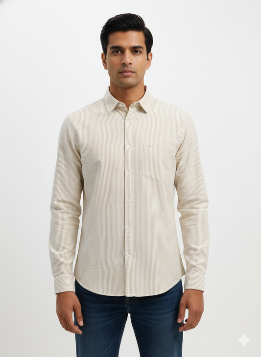Striped Color Casual Shirts for Men | Fawn