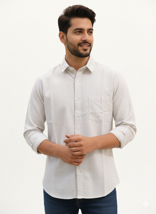 Striped Color Casual Shirts for Men | Lgrey