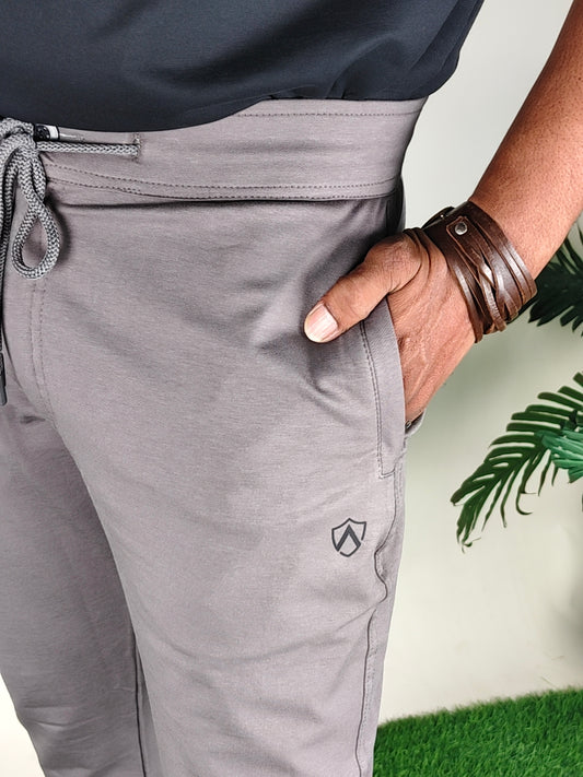 Solid Grey Trackpants for Men – Premium Quality & Lycra Fabric