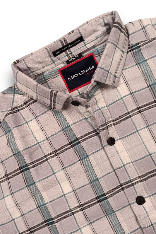 Men Pista Checkered Shirt - Casual Party & Office Wear 1089-R
