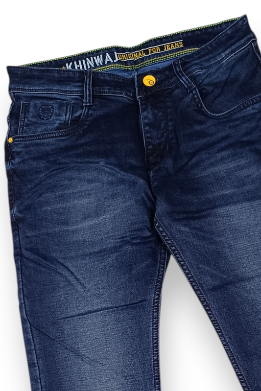 Men Blue Ankle Fit Jeans | Premium Denim JCK-95