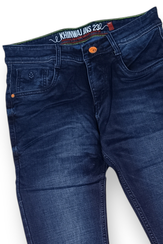 Men Blue Ankle Fit Jeans | Premium Denim JCK-93