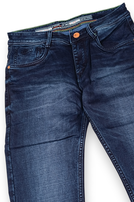 Men Blue Ankle Fit Jeans | Premium Denim JCK-91