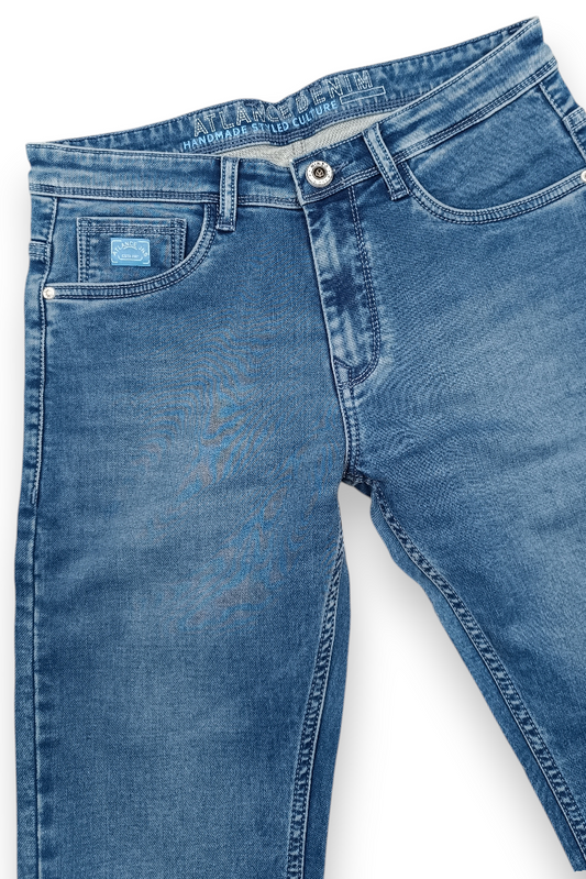 Men Skyblue Narrow Fit Denim Jeans