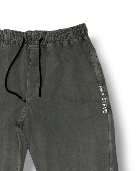 Stylish & Stretchable Sulphur Trackpant for Men – Olive with Drawstring Waist