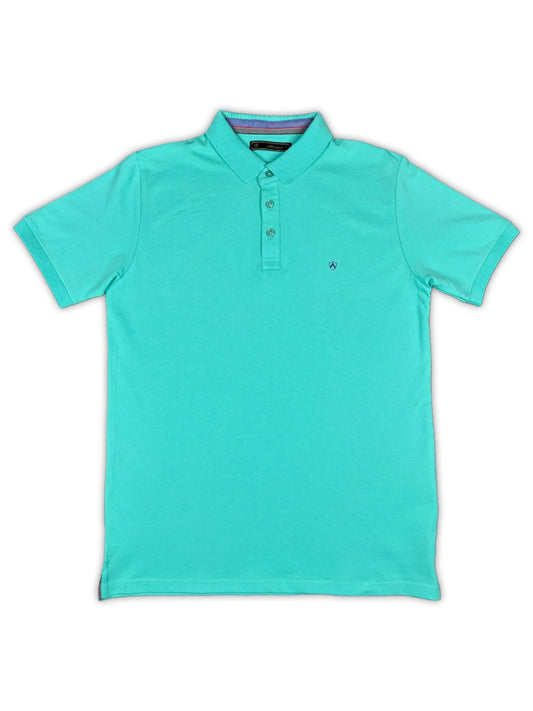 Cgreen Solid Collared Half Sleeve T-Shirt for Men | Stylish & Comfortable