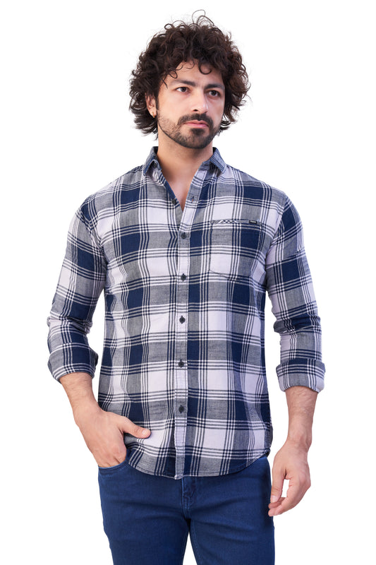 LAVENDER COLOR CHECKS CASUAL SHIRT