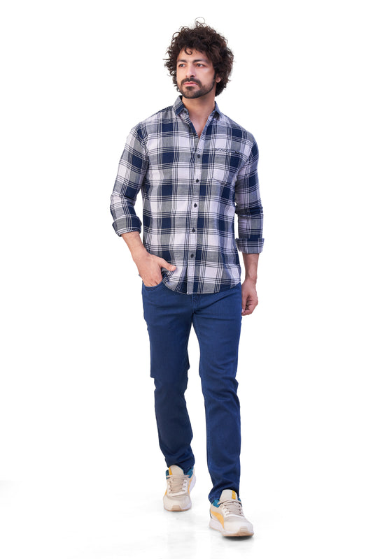 LAVENDER COLOR CHECKS CASUAL SHIRT