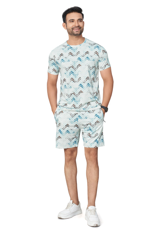 Coffee Printed Half Sleeves Co-ord Set – Imported Fabric | Trendy & Comfortable