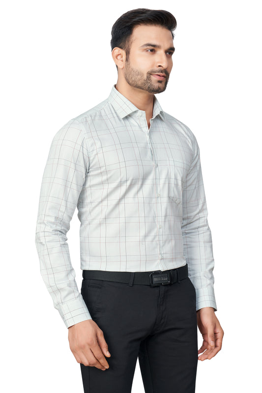 LPISTA COLOUR CHECKS FULL SLEEVES FORMAL SHIRT