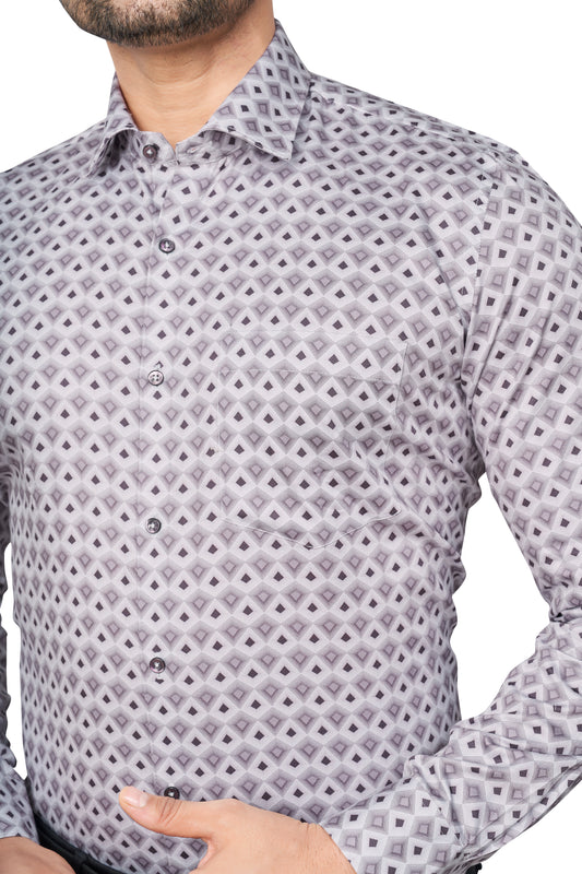 ONION COLOUR PRINTED FULL SLEEVES FORMAL SHIRT