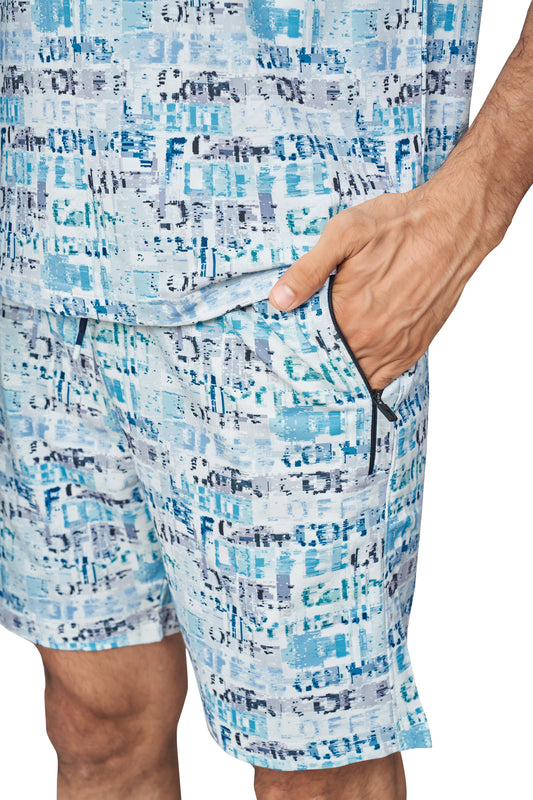 Skyblue Printed Half Sleeves Co-ord Set – Imported Fabric | Trendy & Comfortable 251066700