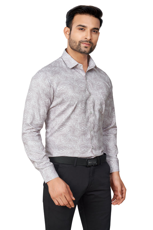 ONION COLOUR PRINTED FULL SLEEVES FORMAL SHIRT