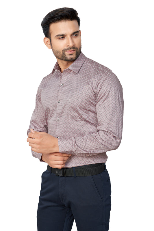 ONION COLOUR PRINTED FULL SLEEVES FORMAL SHIRT