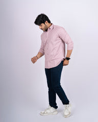 ONION COLOR PLAIN CASUAL SHIRT