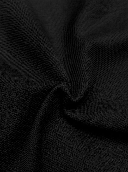 Black Half Sleeves T-Shirt for Men – Soft Sinker Fabric | Comfortable Daily Wear