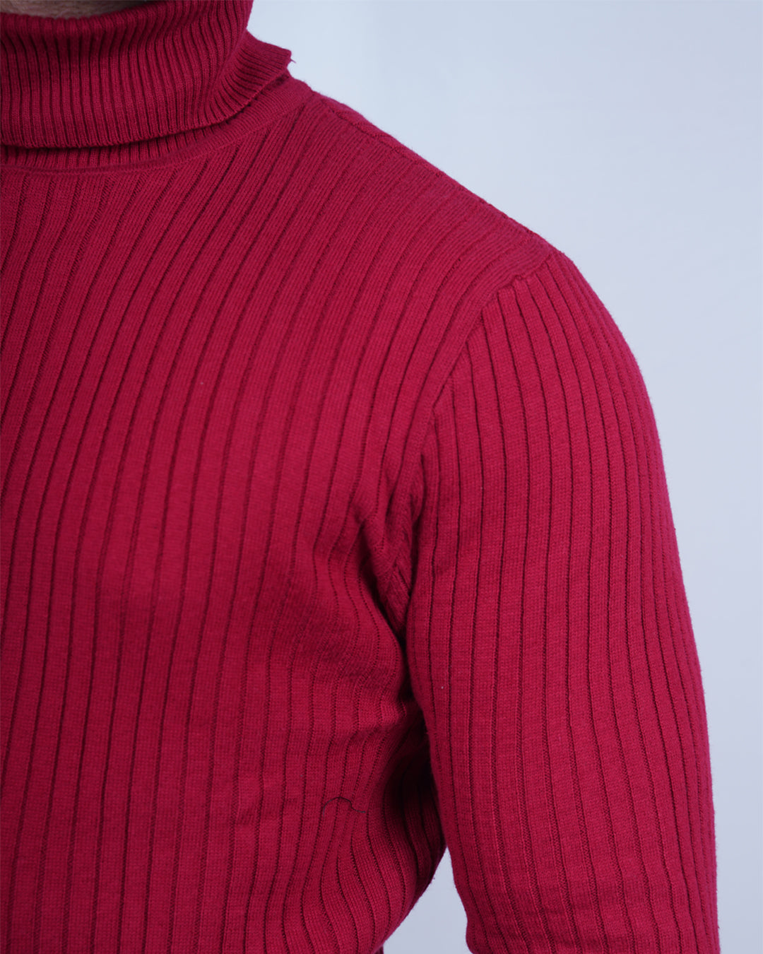 MAROON COLOR HIGH NECK FULL SLEEVE SWEATSHIRT