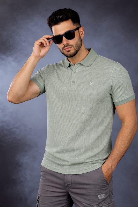 Men Pista Striped Polo T-Shirt | Modern Casual Style 261023952