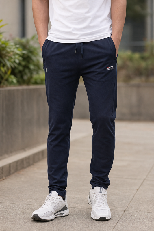 Men Premium Navy Blue Track Pant | Sports & Stylish Fit