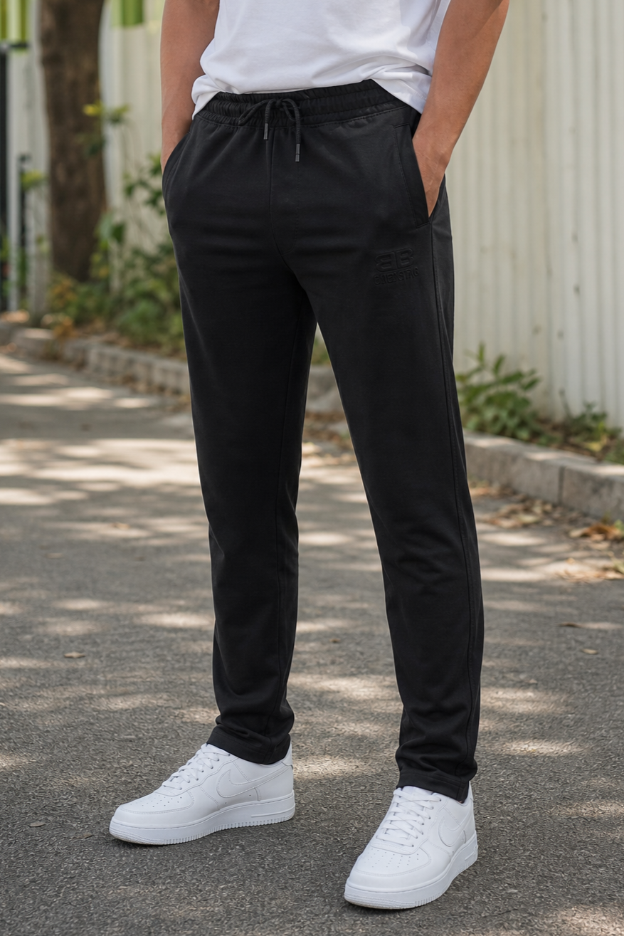 Men Stylish Black Track Pants | Soft & Comfortable Fit FC-73