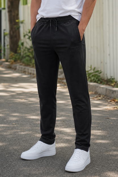 Men Stylish Black Track Pants | Soft & Comfortable Fit FC-73