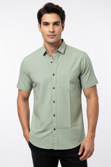 Men Casual Pista Short Sleeve Shirt - Cotton Comfort 261049774
