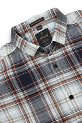 Brown Checks Cotton Shirt for Men - Stylish Multi-Color FABCK