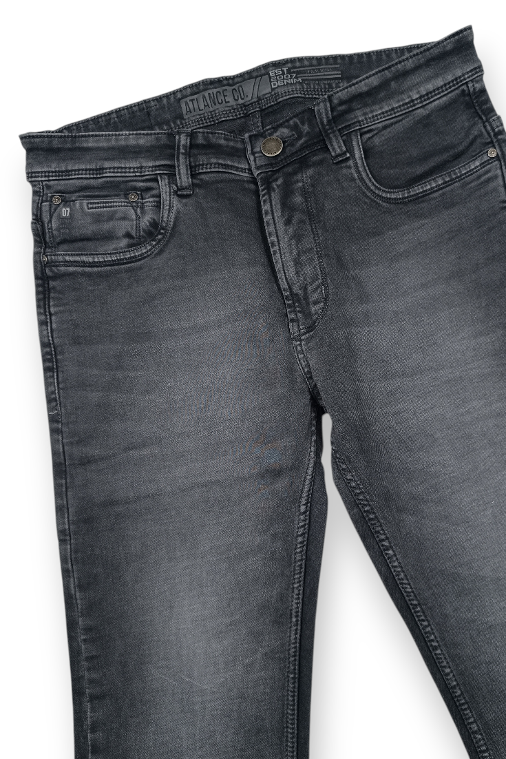 Dark Grey Jeans for Men | Stylish Washed Denim