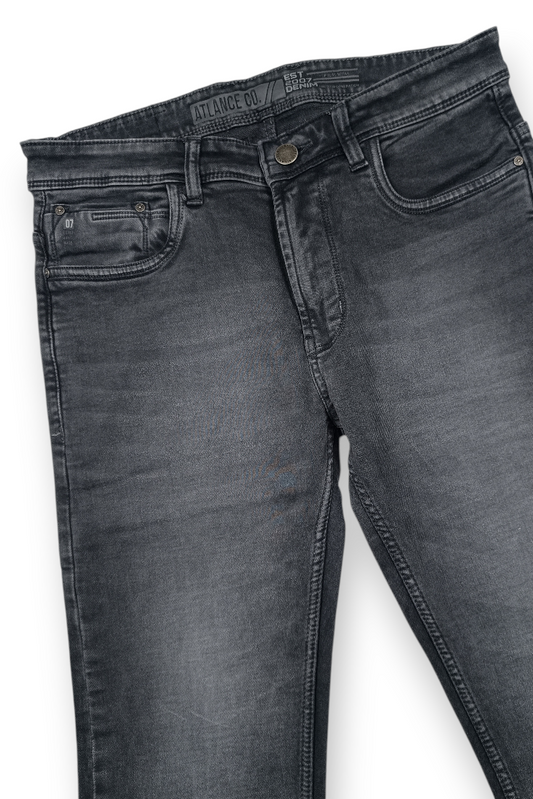 Dark Grey Jeans for Men | Stylish Washed Denim