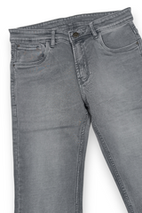 Men Light Grey Narrow Fit Jeans - Premium Grey Denim