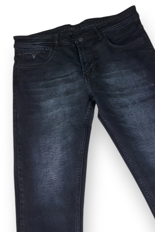 Washed Black Narrow Fit Jeans for Men - Premium Quality
