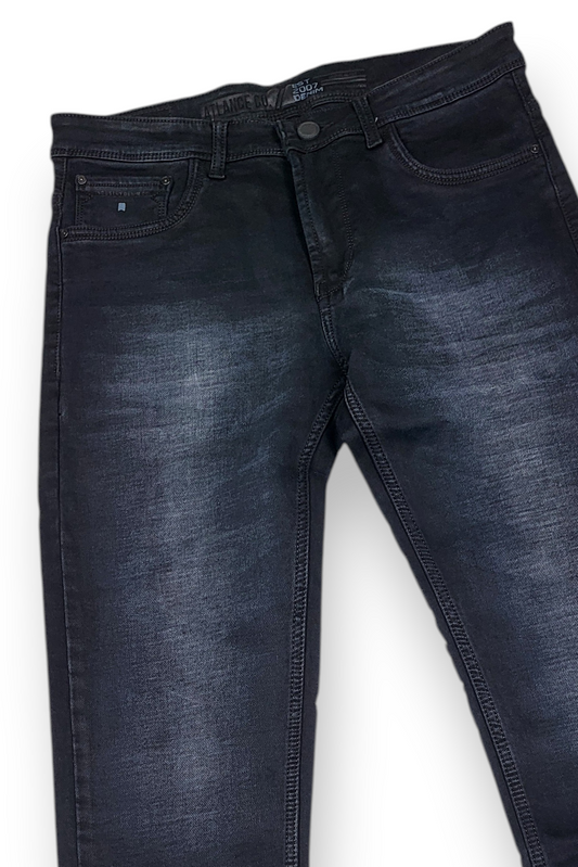 Premium Black Washed Narrow Fit Stretchable Denim Jeans Men Casual Everyday