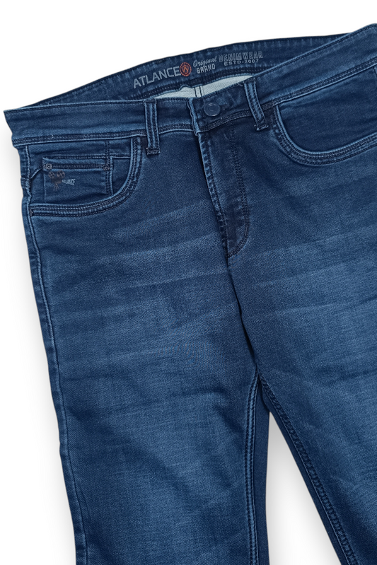 Atlance Men Dark Blue Dark Wash Narrow Fit Stretchable Premium Denim Jeans