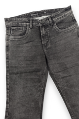 Black Narrow Fit Jeans Men | Washed Denim
