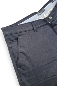 Men Premium Navy Blue Structured Chinos | Textured STAR44