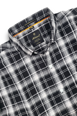 Black & White Plaid Casual Shirt for Men – Trendy Full Sleeve Shirt WON