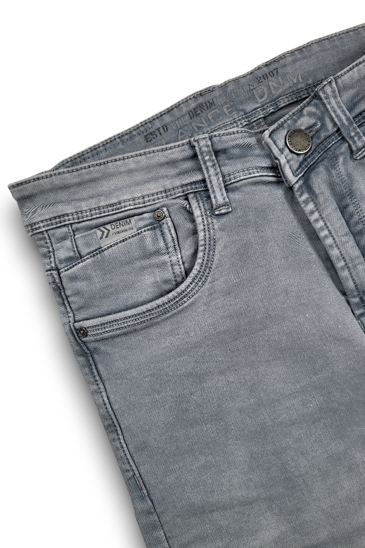 Narrow Fit Light Grey Jeans for Men | Premium Quality Denim | ATPNF56