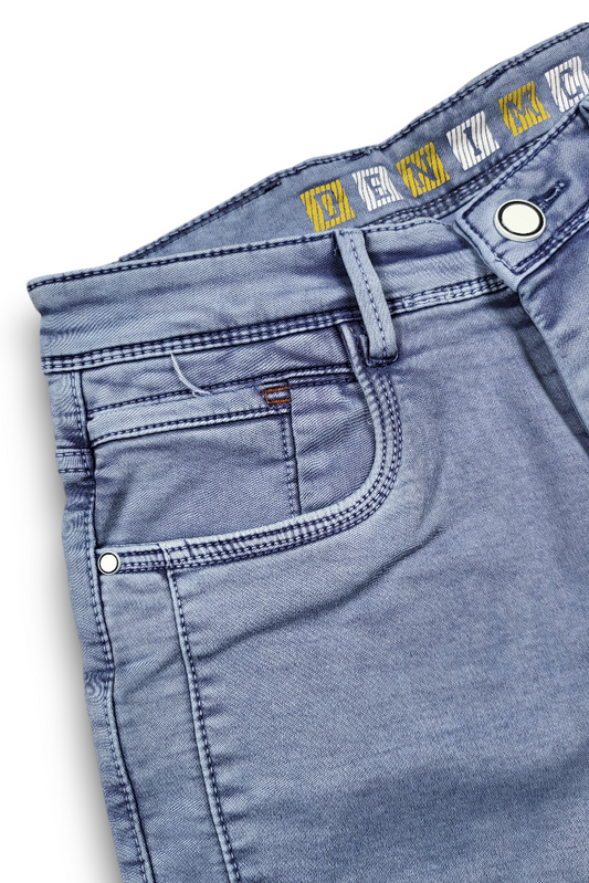 Men Light Blue Narrow Fit Jeans | Sulphur Plain-18