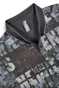 Men Typography Print Polo T-Shirt in Black ATL5996