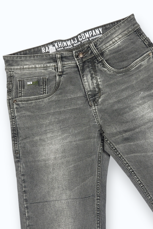 Men Olive Narrow Fit Jeans | Classic Denim 3999