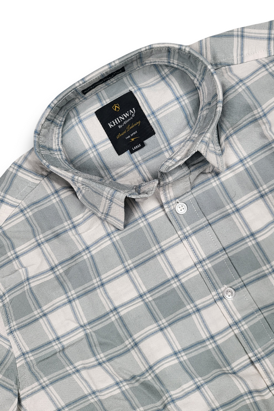Dark Pista Check Shirt for Men | Stay Stylish & On-Trend OXFCH