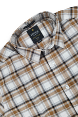 Men Brown Casual Shirt – Checkered Daily Wear OXFCH