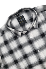 Comfortable Black & White Check Shirt for Men – Everyday wear OXFCH