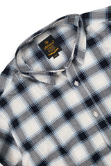 Comfortable Navy Blue & White Check Shirt for Men – Everyday wear OXFCH